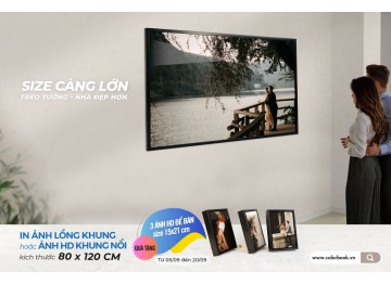 Quà tặng Bộ 3 ẢNH HD để bàn khi In Ảnh size 80x120 cm